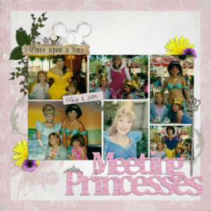 disney scrapbook layout princesses