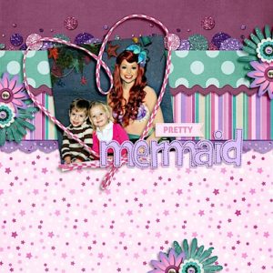 disney scrapbook layout princess ariel