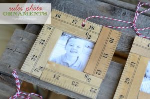 ruler frame photo christmas tree ornament