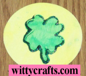 shamrock craft, shamrock magnet