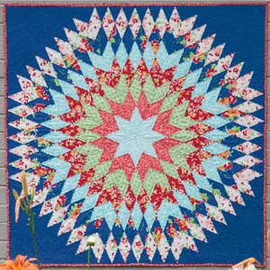 free quilted wall hanging pattern bursting star