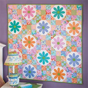 free quilted wall hanging pattern daisy