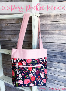 free pattern of a quilted tote bag posy