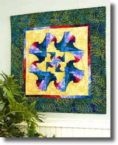 free quilted wall hanging pattern swirl log cabin