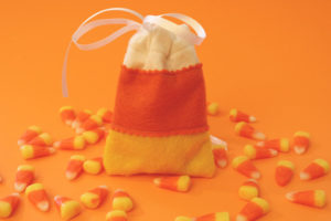 candy corn free sewing pattern halloween bag