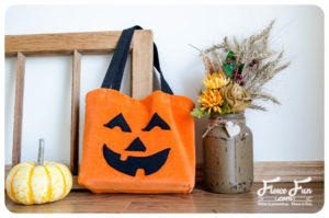 pumpkiun free sewing pattern halloween bag