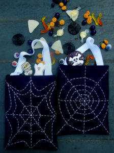 spider free sewing pattern halloween bag