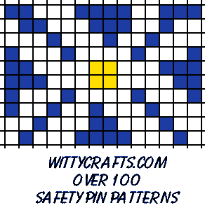 safety pin patterns seed beads daisy