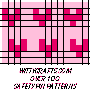 safety pin patterns seed beads hearts