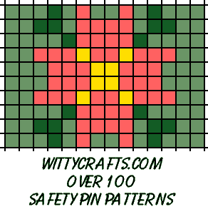 safety pin patterns seed beads wildflower
