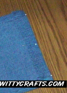 blue jean sack, teen crafts, sew sides