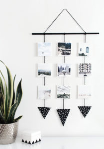 photo wall hanging, crafts for teens to make