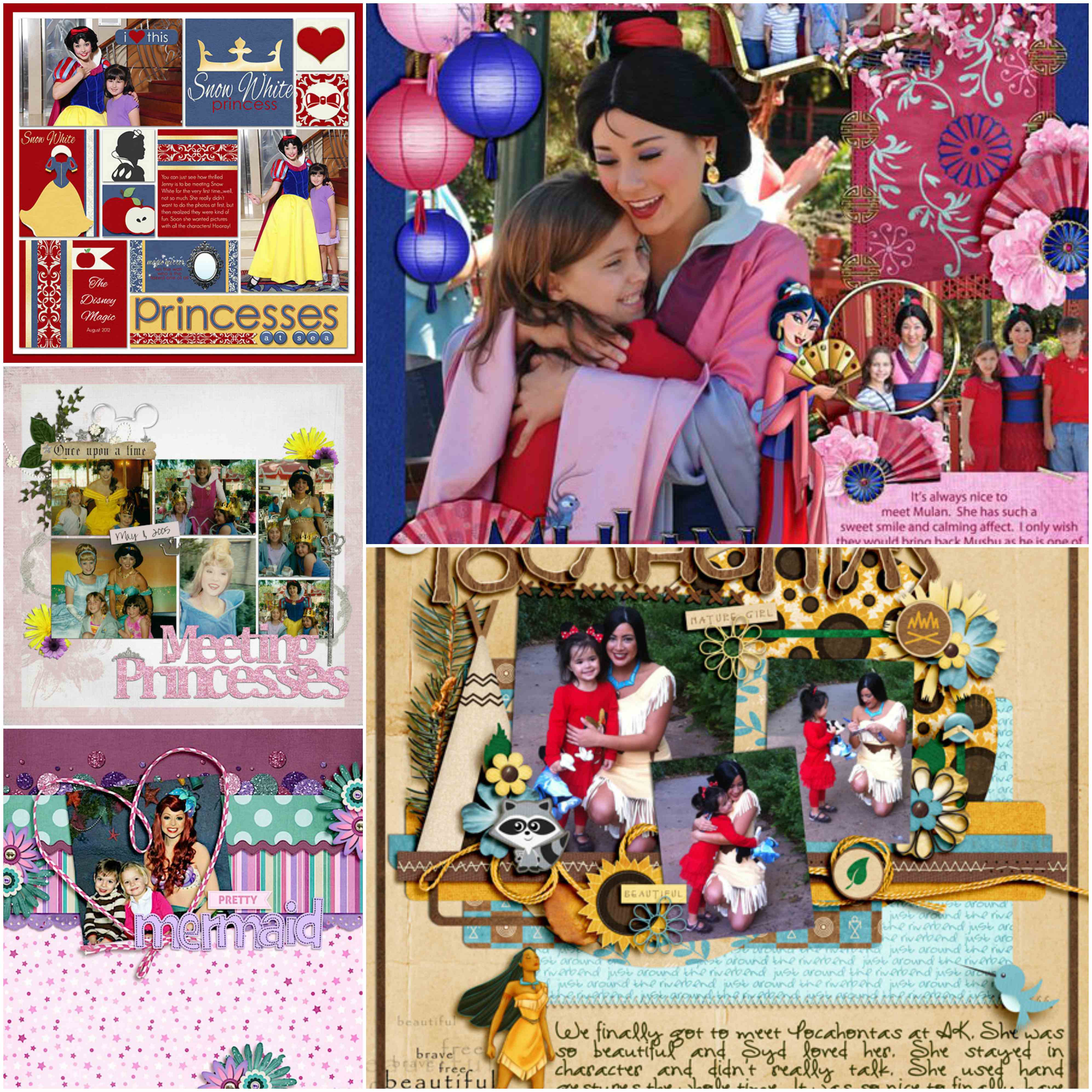 5 Scrapbook Disney Princess Layouts - Tips to Create Your Own