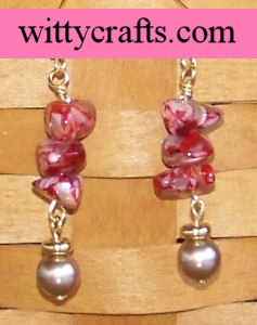 beaded chips, bead earrings to make