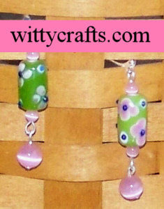 make flower bead earrings