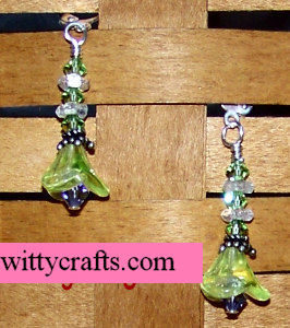 make beaded earrings, flower beads, flower earrings tutorial