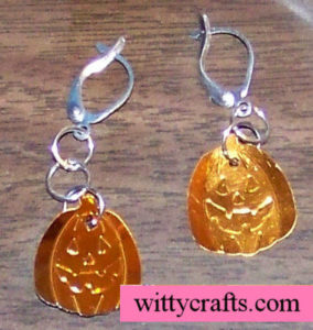 pumpkin earrings to make