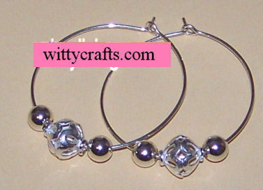 silver hoops earring project