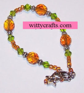 autumn bracelet tutorial