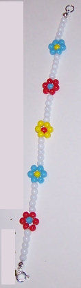 make daisy bead bracelet