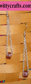 bead and chain earrings, beaded earrings tutorial