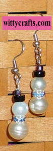 make beaded snowman earrings, bead snowman earrings tutorials