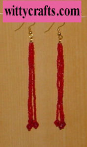 make duster earrings project