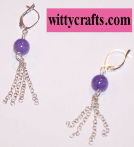 beaded earrings, tutorial, chain earrings