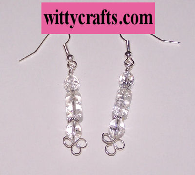 make beaded earrings, wire wrapped