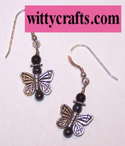 make butterfly earrings