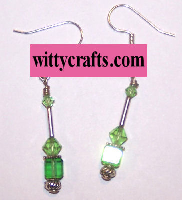 cube beads earrings to make