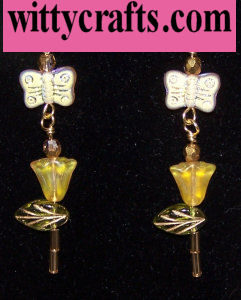 beaded flower earrings to make