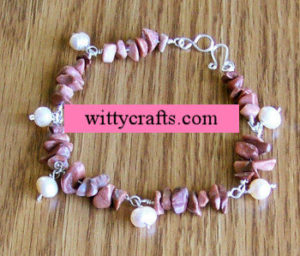 make beaded bracelet, chips beads