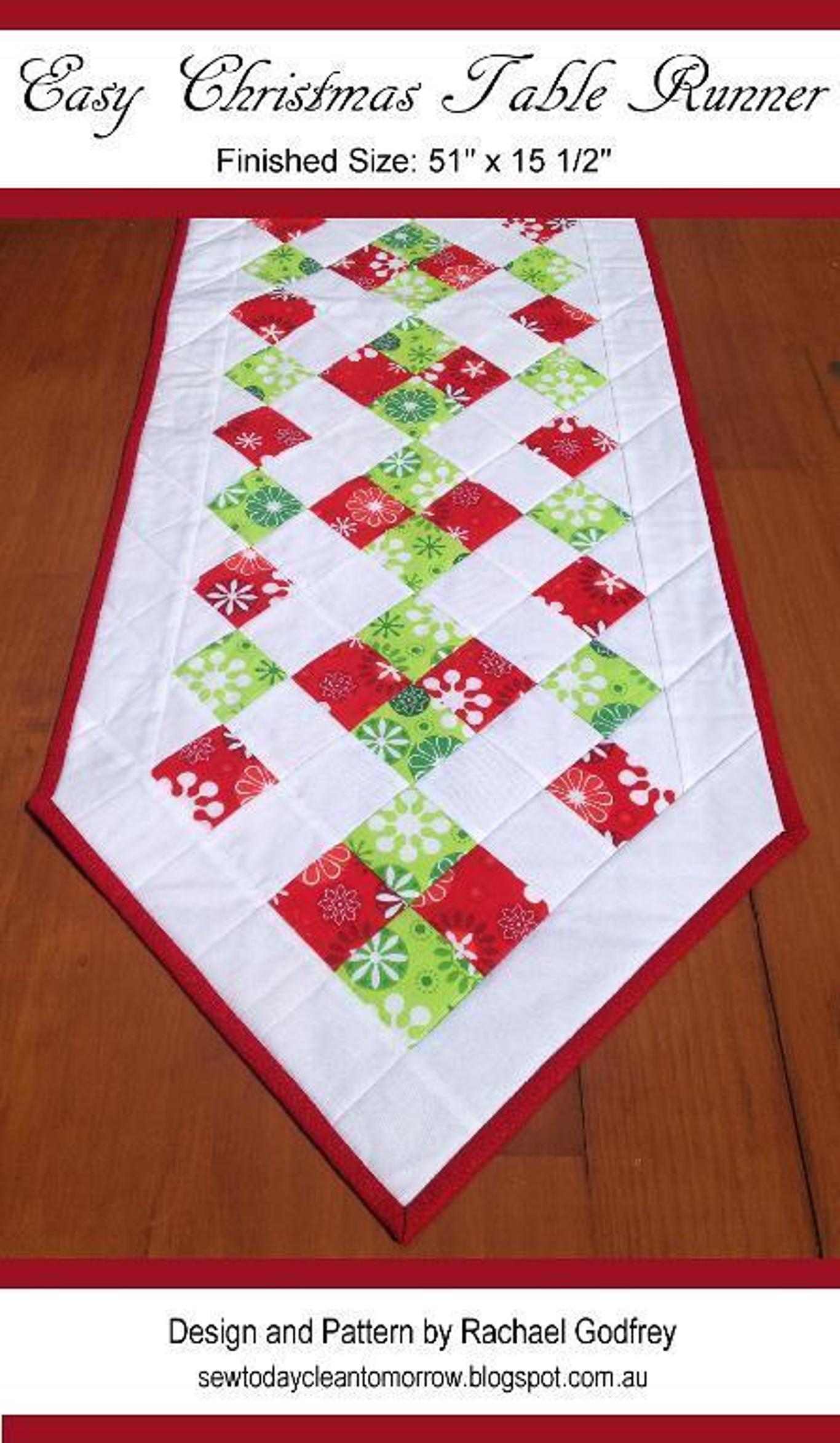 Quilting Fun Free Patterns For Table Runners WittyCrafts