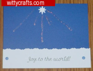 make cards, joy to the world card