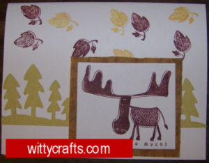 Moose You So Much, card making, greeting cards