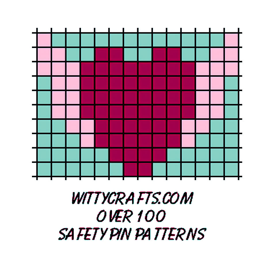 Love heart seed bead patterns