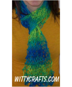 make a knit scarf teen craft