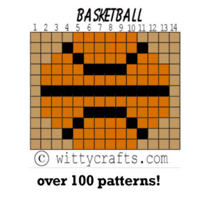 basketball seed bead patterns