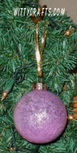 Glitter Ornament, teen christmas crafts