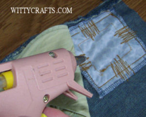 teen crafts, school craft, blue jean notebook cover