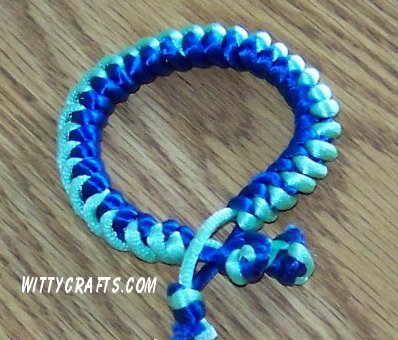 bracelet craft for teens, snake knot bracelet