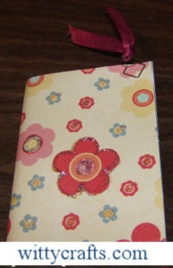 make a flower journal, teen craft