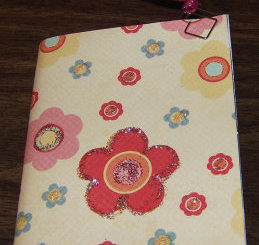 make a flower journal, teen craft