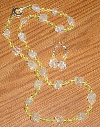 beaded necklace project tutorial quartz long