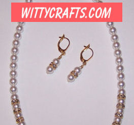 bridal pearl and crystal necklace tutorial