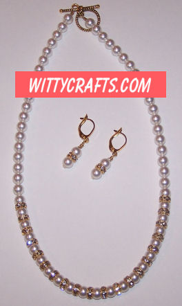 bridal pearl and crystal necklace tutorial