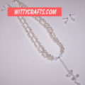 bridal necklace chocker pearl crystal to make