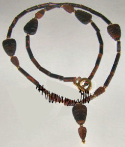 tiger eye bead necklace tutorial