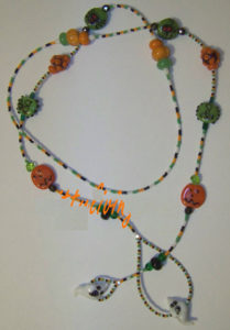 halloween necklace lariat project tutorial